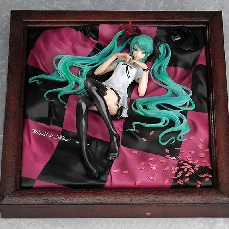 IN STOCK GOOD SMILE Original GSC MIKU Hatsune Miku Figure World Is Mine Photo Frame Ver.  Figure Toys For Kids Gift