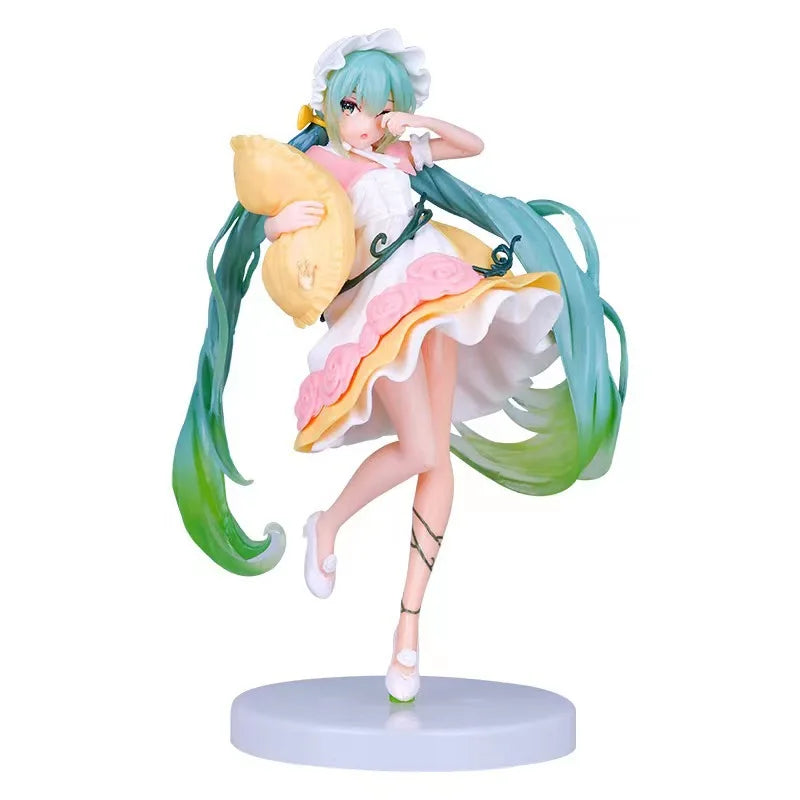 Anime Hatsune Miku figure Virtual Singer Manga Statue Figurines Model Toys computer desk cake decoration kawaiii toy gift