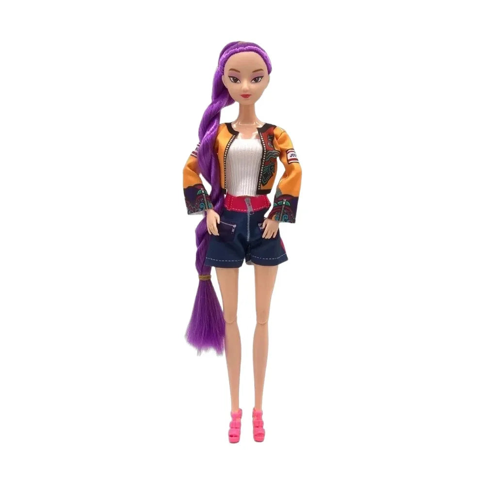 2026Hot Sell With Delicate Texture Anime 30CM K-Pop Demon Hunters Doll Vinyl Toy Rumi Mira Zoey Birthday Surprise Gift For Girls