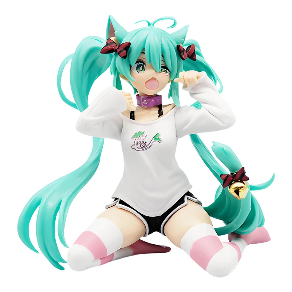21cm Sexy Girl Hatsune Miku Anime Figure Fashion Subclture Miku Action Figure Christmas Gift PVC Collection Model Doll Toys