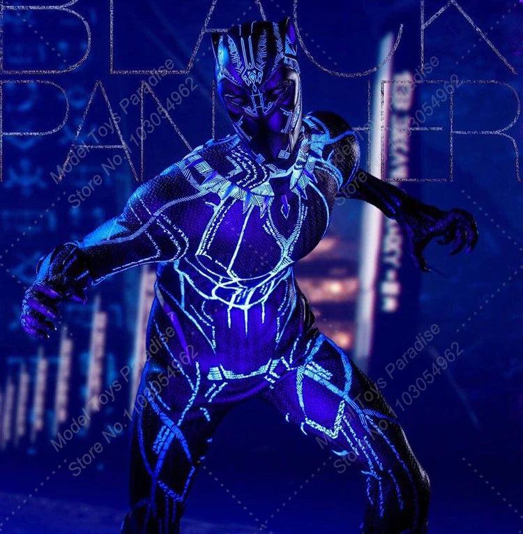 HotToys HT MMS470 1/6 Collectible Toys Black Panther 2.0 Men Soldier Super Hero 12inch Action Figure Model Gifts