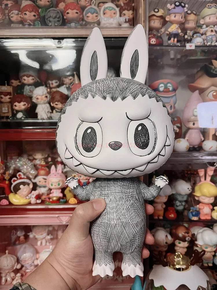 In Spot Labubu The Monsters Mega 400% Sketch Action Figures Labubu Collection Figurine Model Toy Customized Birthday Xmas Gift