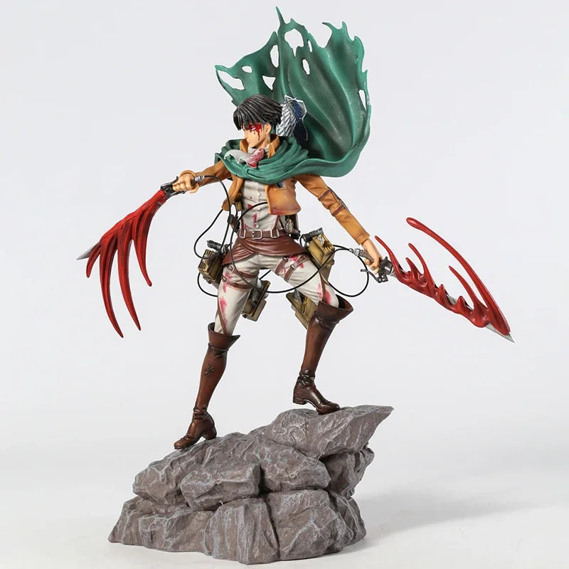 Levi Ackerman Battle Damage Ver Complete Figure Excellent Model Toy