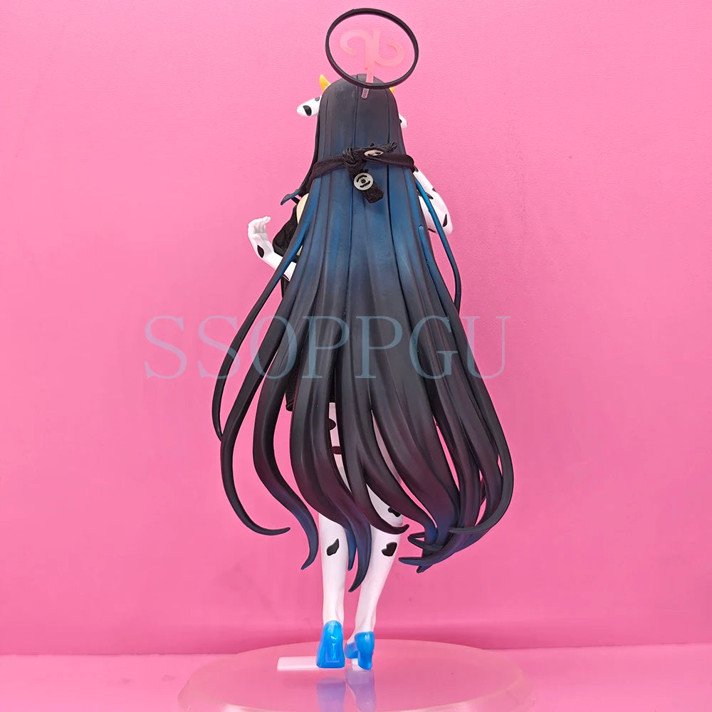 Blue Archive Figure Tsukatsuki Rio Cow Print Anime Sexy Girl PVC Action Figure Toy Game Statue Adults Collection Model Doll Gift