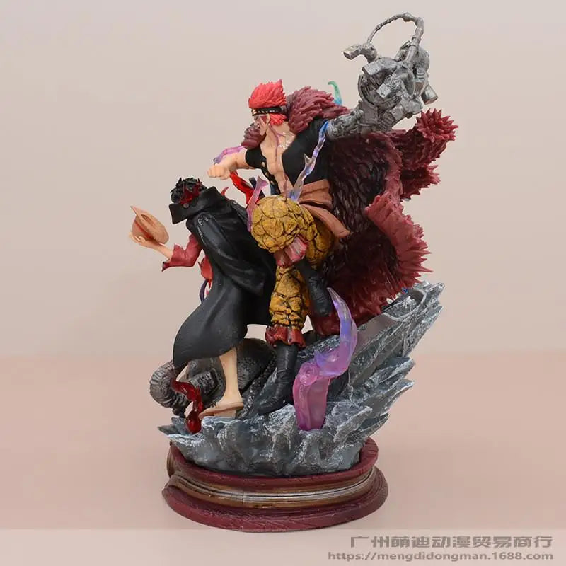 Статуя на One Piece Lx Three Captains - Wano Arc Luffy, Kid &amp; Law Gk Model, аниме колекционерски подарък