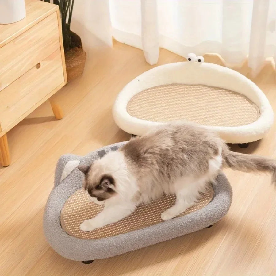 1pc Modern Style Cat Scratcher Indoor All-in-one Cat Bed Wear-resistant and Scratch-resistant 2-in-1 Cat Scratch Board Bed