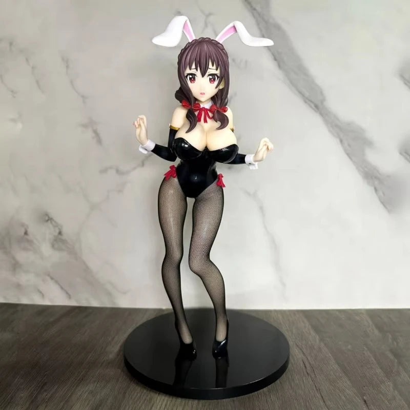 ‌1/4 Scale Konosuba Anime Bunny Girl Figure - Aqua/Megumin/Darkness Pvc Statue Model Collection Desktop Decoration Gift For Boys