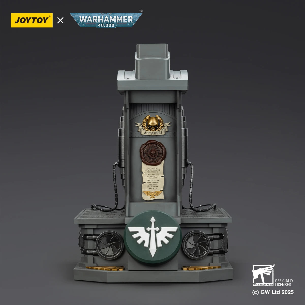 JOYTOY Warhammer 40K Dark Angels MkX Helmet Display Stand Set Action Figure  Wear Toys Titus Model Ultramarines Collection