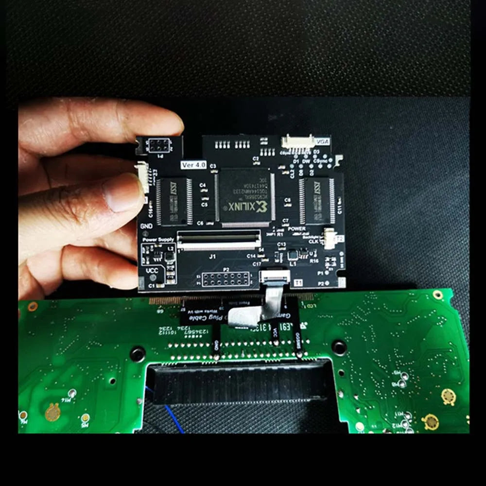 For SEGA Game Gear GG Console V4.2 LCD Screen HighLit Full Display VGA Out Mod Highlight Adjustable Brightness LCD Kits