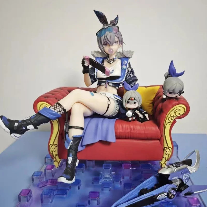 Hongkai: Star Rail Game Anime Figure Silver Wolf Action Figure Handmade Collection PVC Model Desktop Decoration Festival Gift