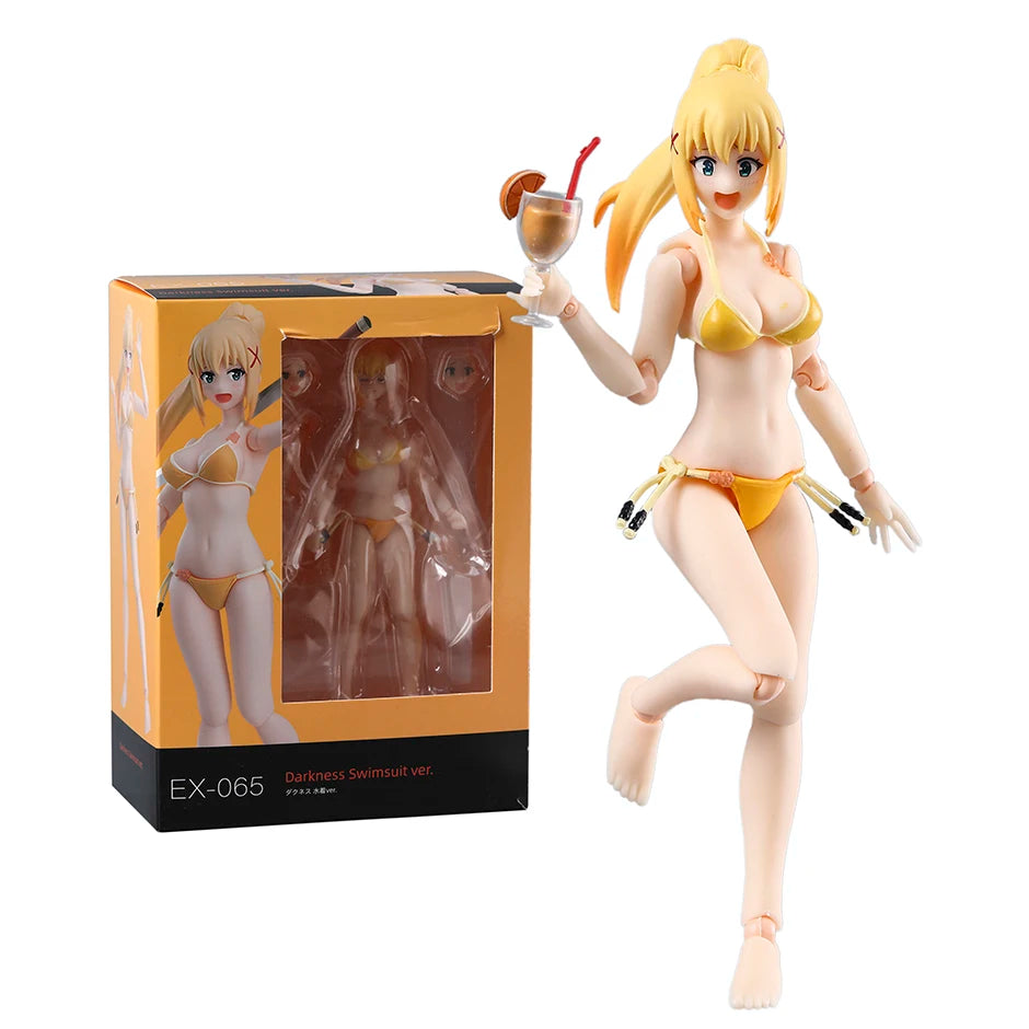 figma Darkness Swimsuit ver. EX-065 PVC Action Figure Model Doll Toy Colletible Figurals