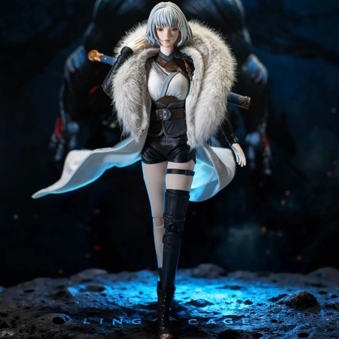 GONG Ling Cage: Incarnation 1/8 Scale Cloth Action Figure Bai Yuekui Anime Figurine Joint Movable Model Surprise Collection Toy