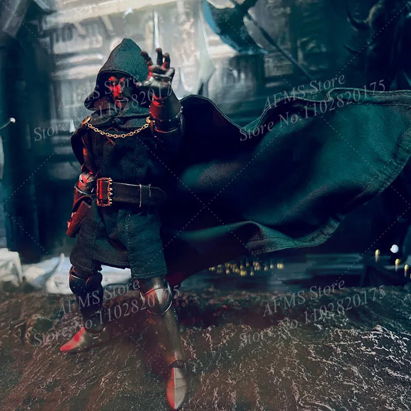 1/12 Men Soldier Doctor Doom Cloak Cosplay Comics Dolls Victor Von Doom Cape Clothes For 6Inch ML Action Figure Model
