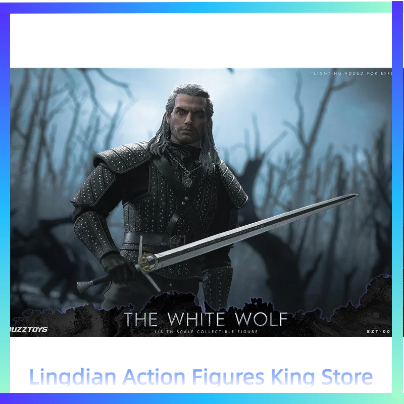 In Stock BUZZTOYS BUZ001 1/6 The White Wolf Witcher Wizard Animation Character Model Action Figure Toy Collection Gift