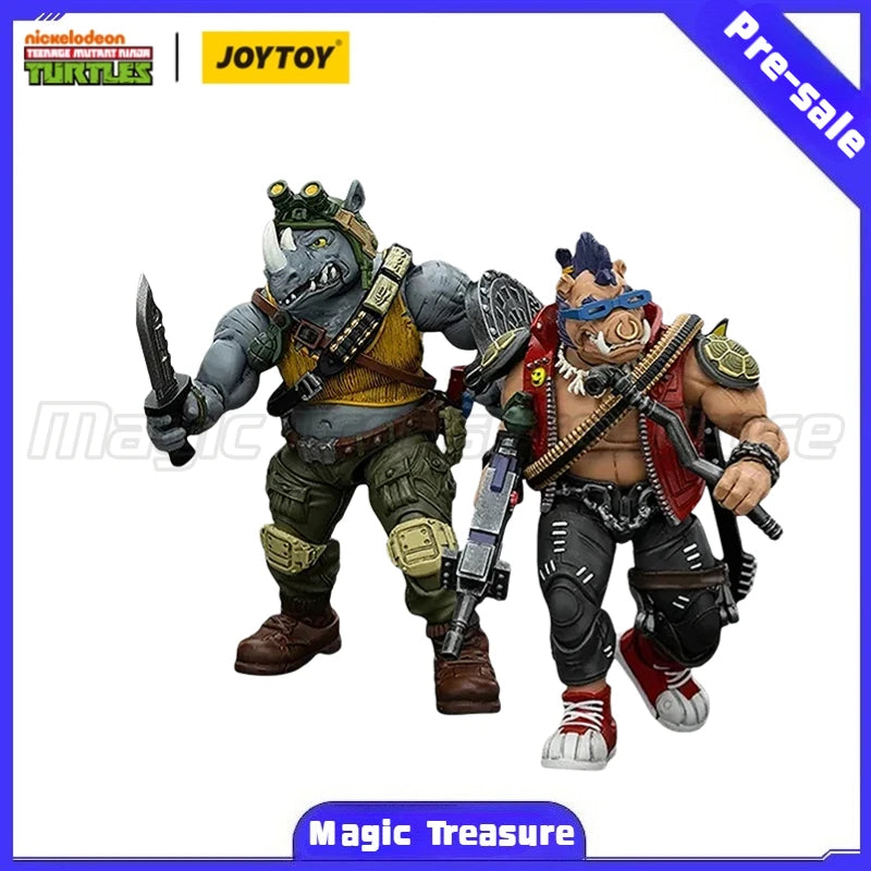 【MT】Pre-sale JOYTOY 1/18 Action Figure TMNT Ninja Turtles Beebop Rocksteady Collection Model Toys Gift Collection Ornaments
