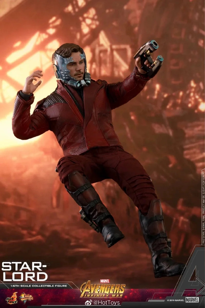 Hot Original Hottoys HT MMS539 Marvel Avengers 3 Infinity War Star Lord 3.0 Cartoon Action Figure Model Toys Desktop  Collection