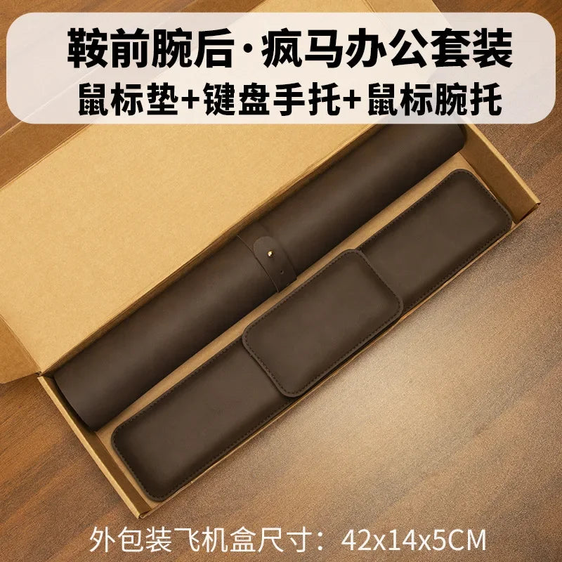 Desk Pad Waterproof PU Mouse Pad Large Mousepad Laptop Non-slip Desk Mat Keyboard Mats Mouse mat mouse wrist guard three pieces