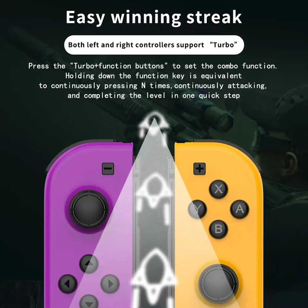 Joy Pad Joycons Gamepad For Nintendo Switch Joystick Bluetooth Wireless Game Controller Joystick With Trubo Video Game Consoles
