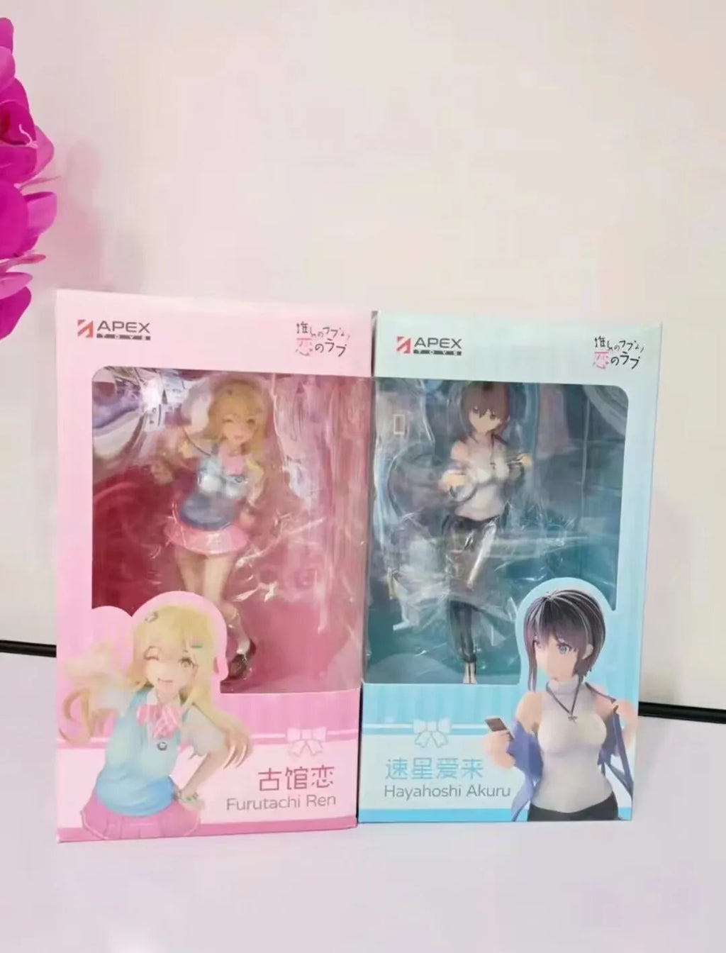 Original in Stock APEX Oshirabu:waifus Over Husbandos Hayahoshi Akuru Furutachi Ren Kurumizawa Koibito Anime Action Figurine Toy