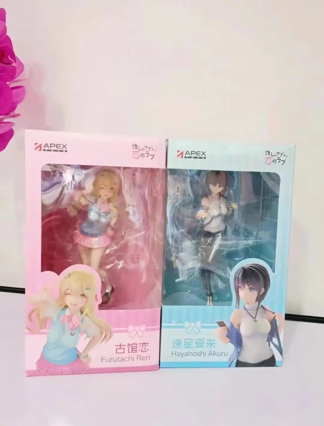 Original in Stock APEX Oshirabu:waifus Over Husbandos Hayahoshi Akuru Furutachi Ren Kurumizawa Koibito Anime Action Figurine Toy