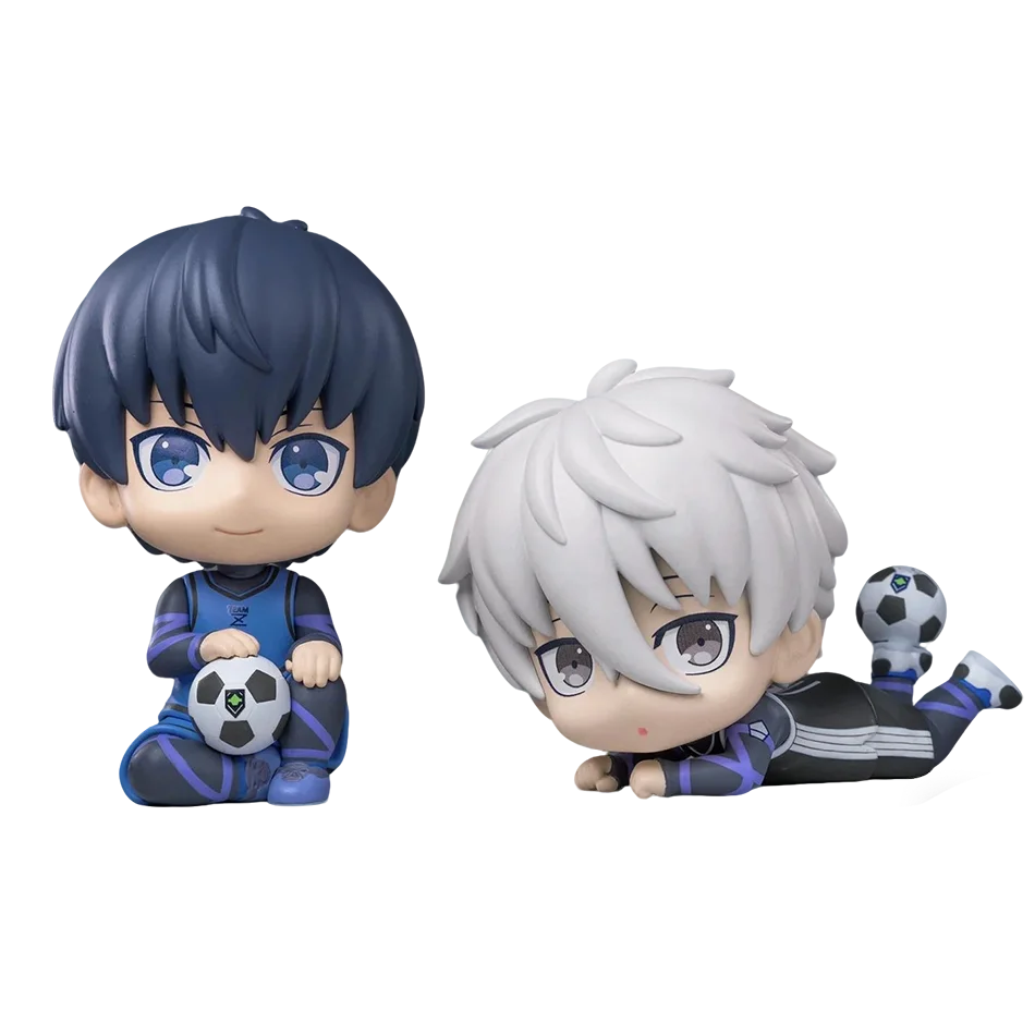 BLUE LOCK Action Figures Isagi Yoichi Nagi Seishiro Anime Figure Q Version Figurine PVC Collectible Model Kids Doll Toys Gift
