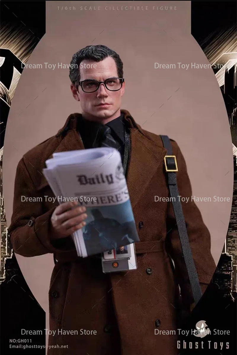 Ghost toys NO:GH-011 1/6 Scale Male Soldier Super Hero Journalist Clark Full Set 12Inch Men Soldier Action Figure Model