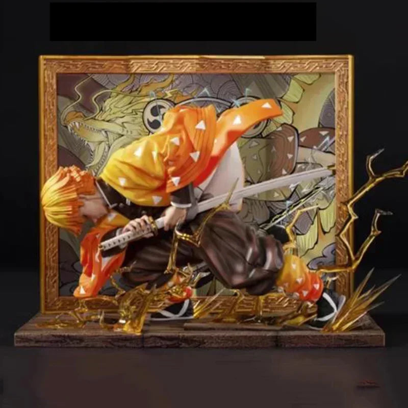 Фигурки за убиец на демони Кокушибо, екшън фигурка, батерия, луминесценция, ожесточена битка, PVC модел, Tsugikuni Yoriichi, фигурка, колекция от играчки