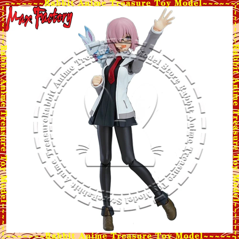 In Stock Original Genuine GSC figma Fate Grand Order Mash Kyrielight & Fou EX-51 Articulated Anime Figure Collectible Display