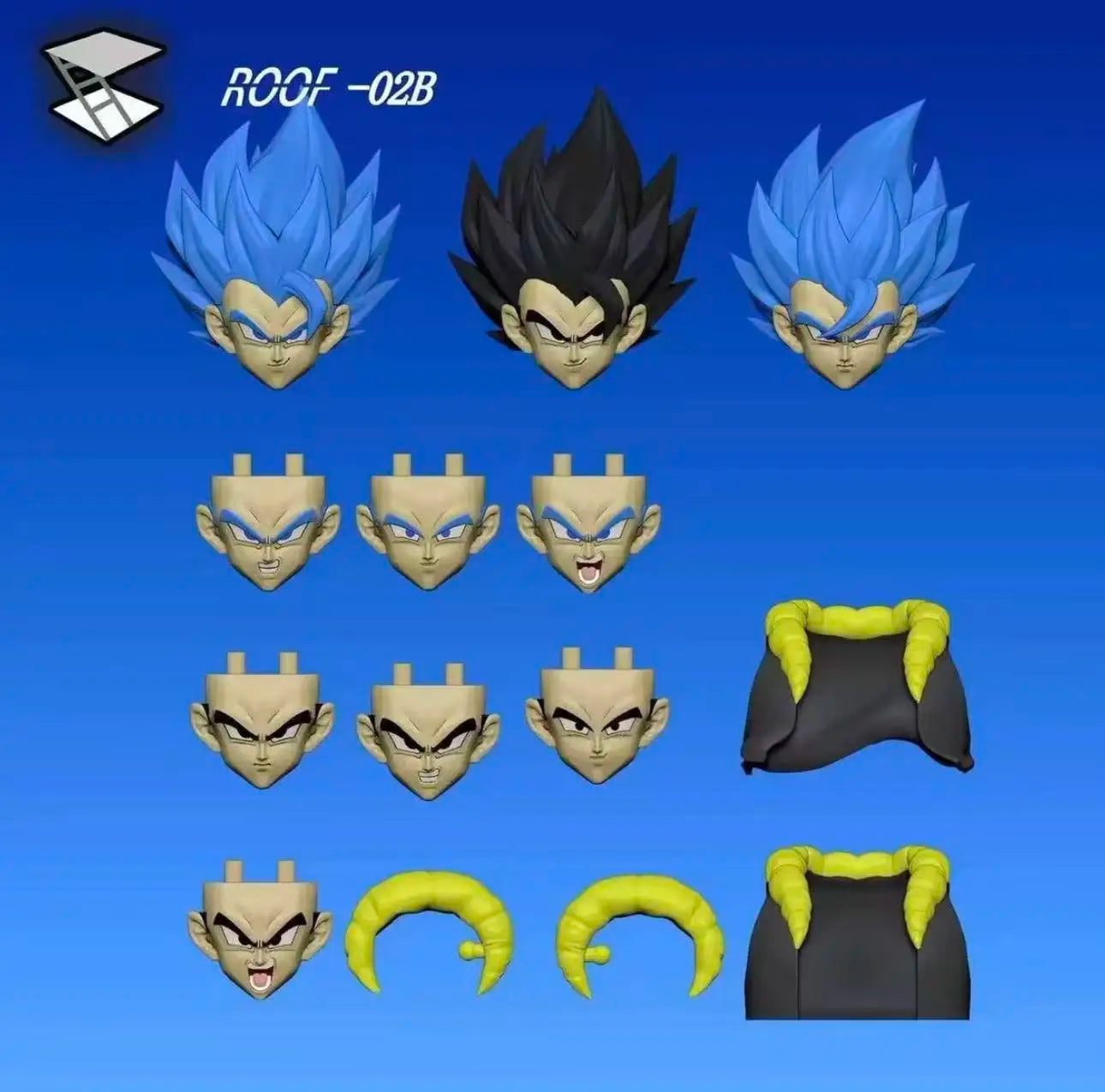 New Tonsenarttoys Kamione 02A 02B Dragon Ball Z Gojita SHF Super Saiyan SSJ Gogeta Dragon Anime Action Figure Toy.
