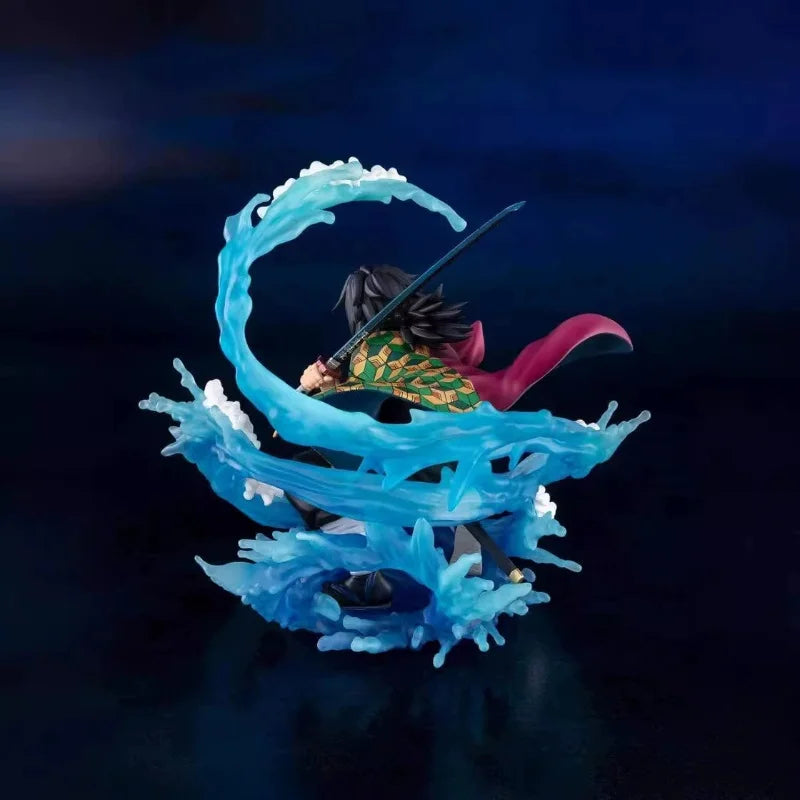 17см Tomioka Giyuu Demon Slayer Zero Аниме екшън фигурка PVC колекция модел играчка Kimetsu No Yaiba настолен орнамент кукла подарък