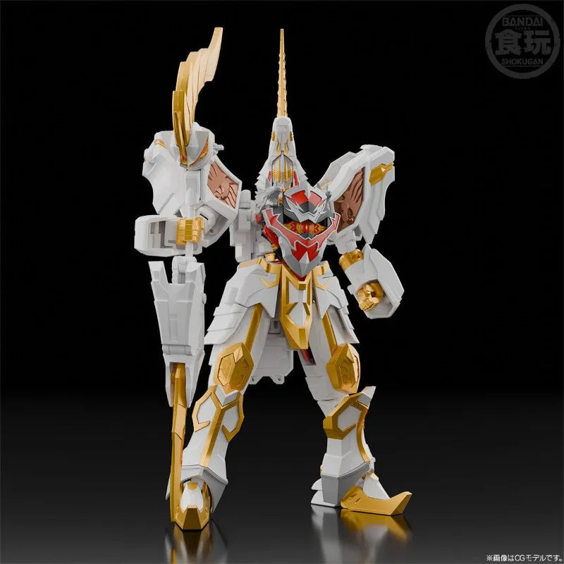 Bandai Genuine SMP SHOKUGAN SAINTKAISER Sky Fusion Mahou Sentai Anime Action Figure Collectible Assembly Model Toy Gift Children