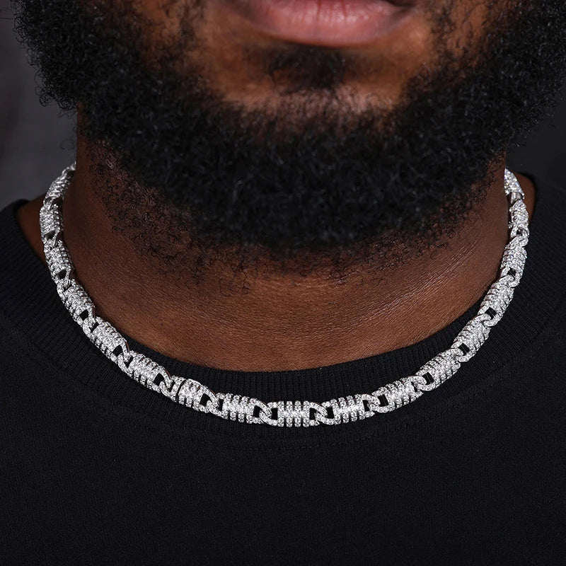 Full D VVS1 Moissanite Infinite Necklace Original 925 Sterling Silver For Women Man Fine Party Jewelry Gift Divide Into Bracelet