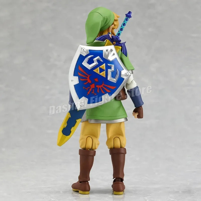 The Legend of Zelda Skyward Sword Figuren Figma 153 Link Actionfigur PVC-Sammlungsmodell 14 cm Anime-Ornamente Figur Spielzeug