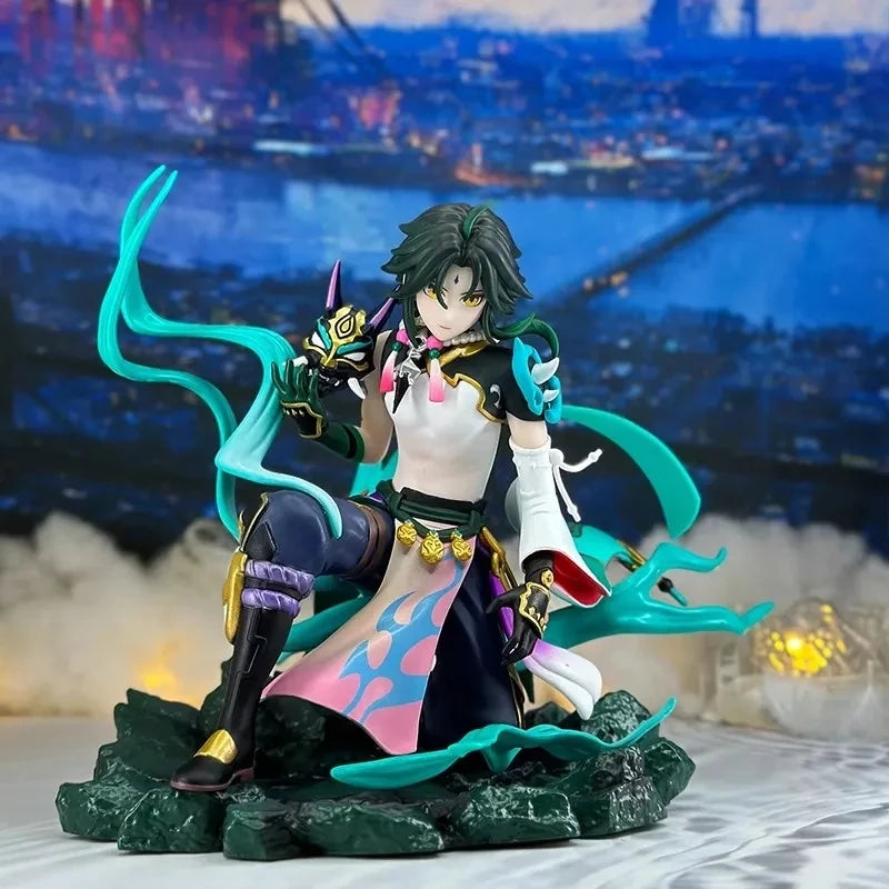 Genshin Impact Xiao 22cm Anime Figure - Guardian Yaksha Kawaii Action Figurine Collection Model Doll Toy