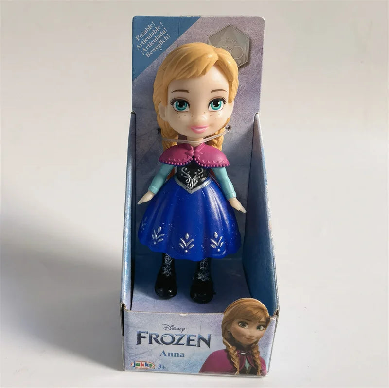 New Hot Disney Princess Miniature Doll Model Rapunzel Ariel Snow White Poseable Cute Anime Action Figure Model Frozen Gift Toy