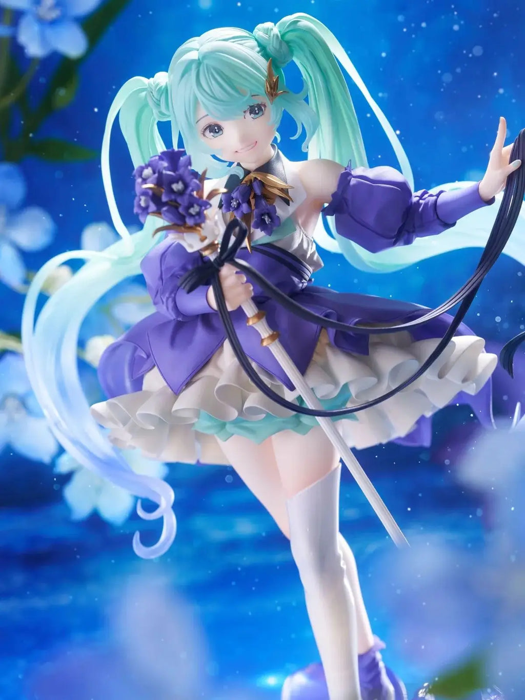 Judai Original Taito Artist Master Piece AMP VOCALOID HATSUNE MIKU Birthday 2024 Flower PVC Action Figure Model Doll Toys