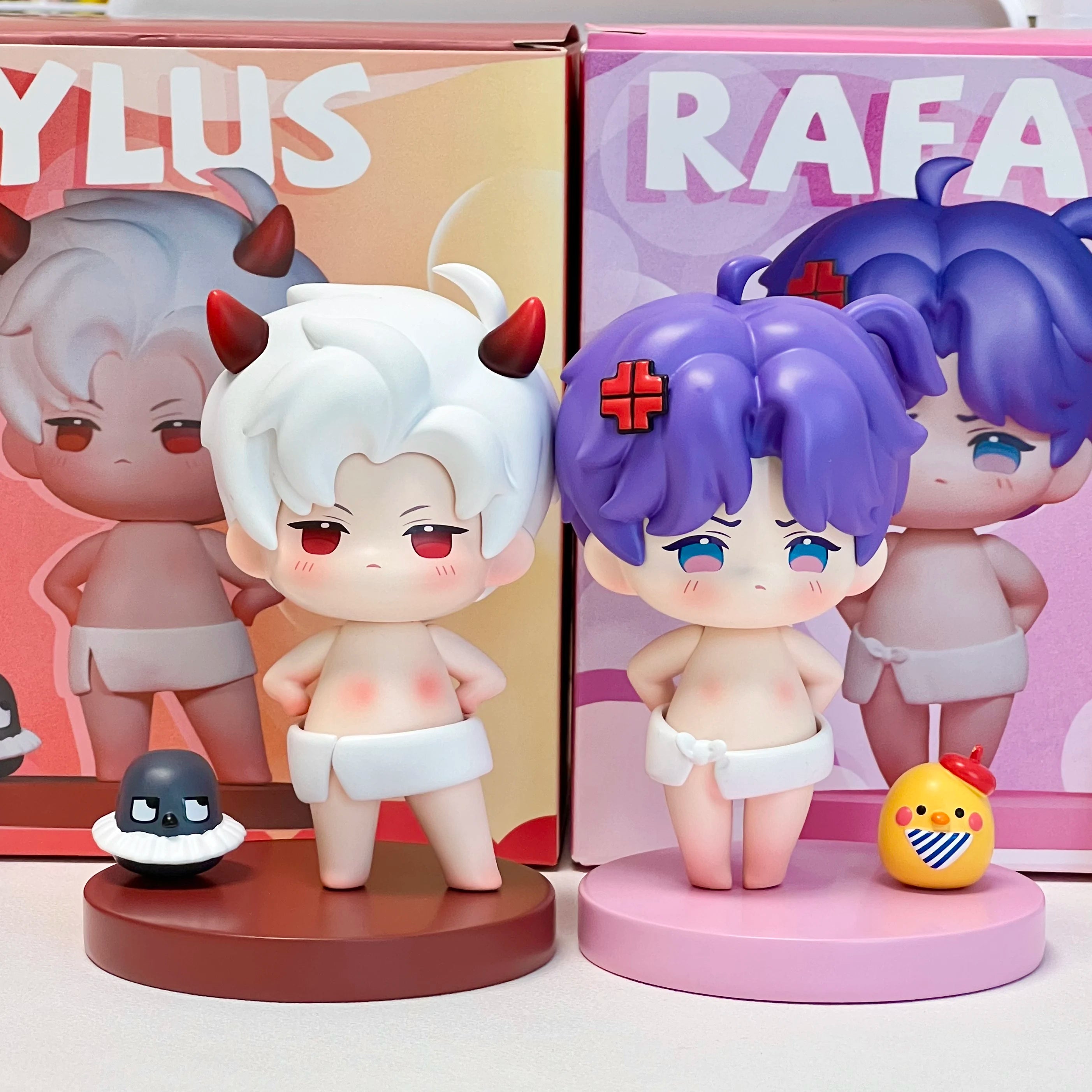Love And Deepspace Anime Toy Xavier Zayne Rafayel Sylus Cute Dress Up Figurine Model Desktop Decoration Game Anime Peripherals