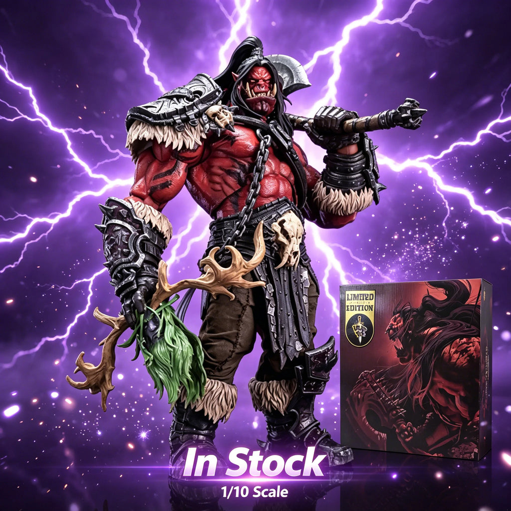 In Stock Hero Toys Grommash Hellscream 1/10 Scale Action Figure Anime Model Trendy Toys Desktop Doll Collectibles