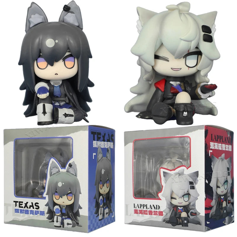 Arknights Logos Anime Game Figure Civilight Eterna/Wiš'adel Action Figure Lappland/Amiya/Texas Figure Collectible Model Doll Toy