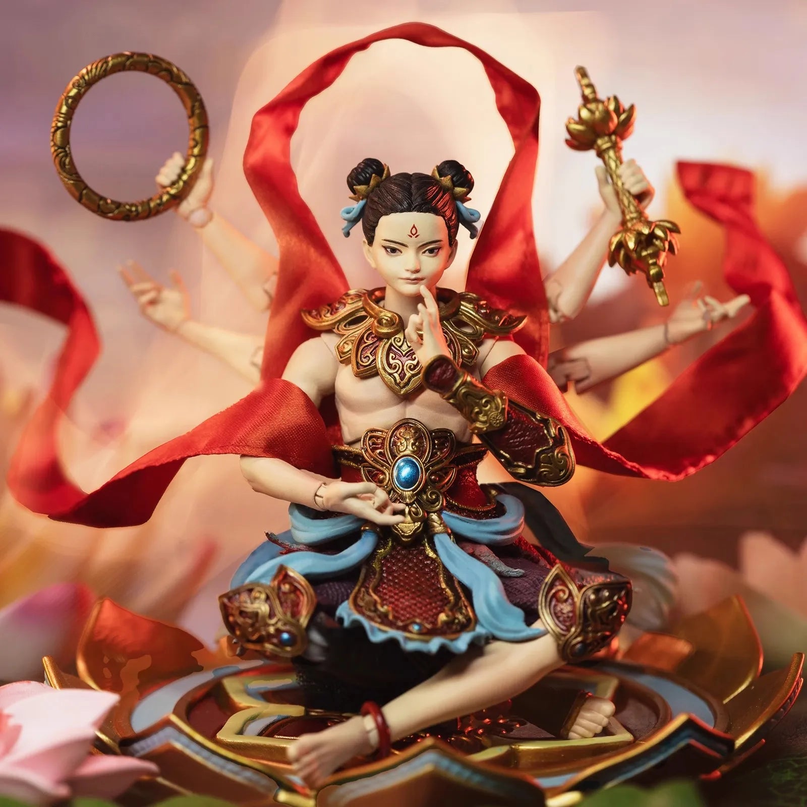 FancyRealm FJ-1A02 1/12 Soldat Fengshen Nezha 6'' Action Figur Modell Spielzeug Auf Lager