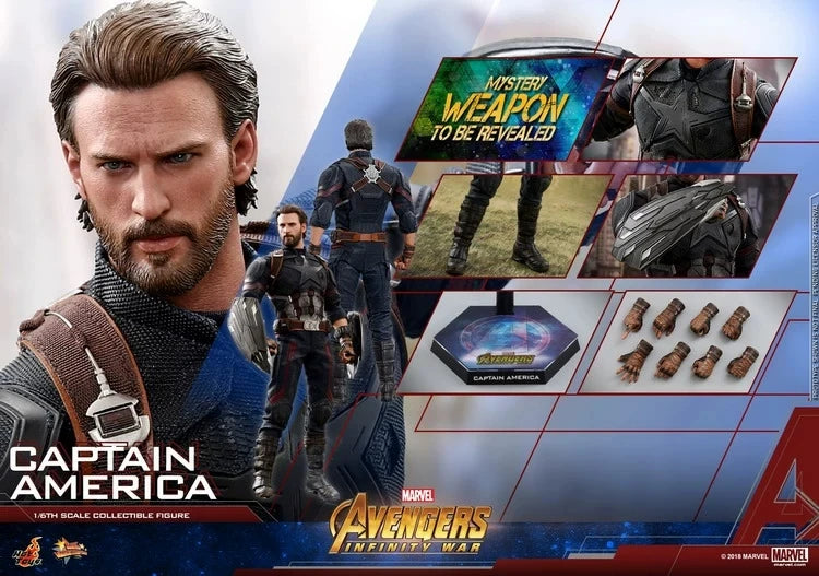 【MT】Hot Toys MMS480/MMS481 Marvel Avengers 3 Infinity War Captain America (6.0) 1/6 Collection Doll Model Toys