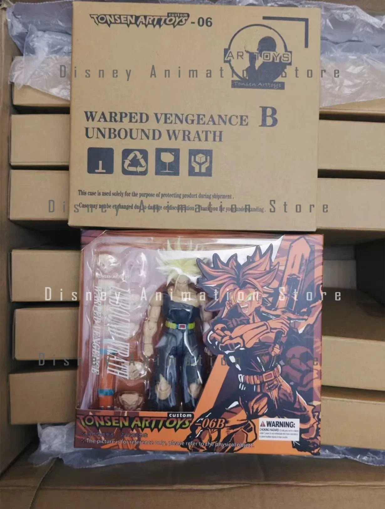 In Stock Original Tonsenarttoys Trunks Action Figure Shf Long Hair Battle Damage Movable Super Saiyan Trunks Vegeta Custom Hobby