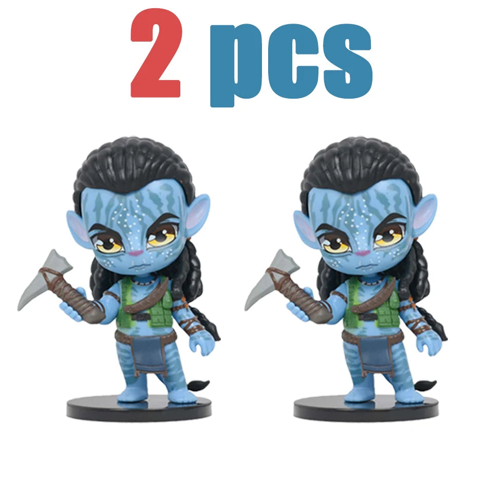 Avatar 2 Neytiri & Jake Sully PVC Figure Model Small Statues Collectibles Desktop Decorations Doll Models Decorations Gifts