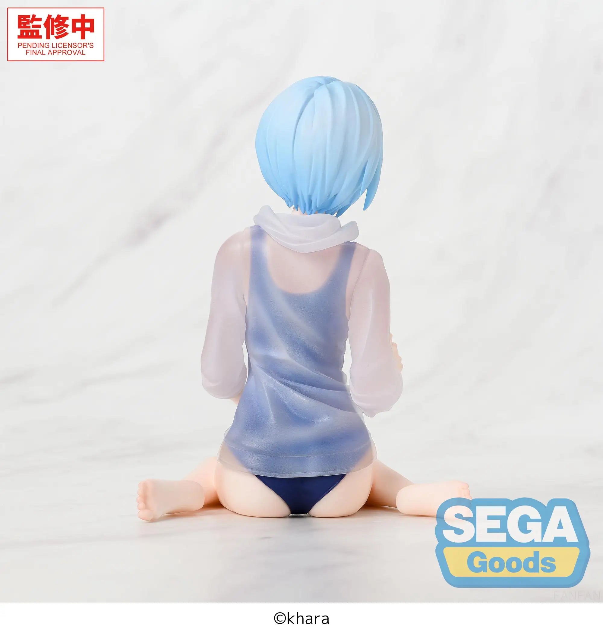 Genuine Sega Yumemirize Evangelion New Theatrical Edition Rei Ayanami School Swimsuit Ver Sega Model Figurine Toys For Otaku Gif