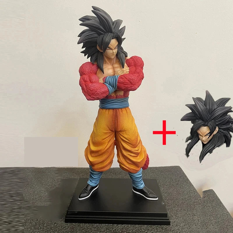 32cm/12.6inch Dragon Ball Super Saiyan 4 Goku Figure Son Goku Action Figures Pvc JT Statue Collection Model Toys Gifts
