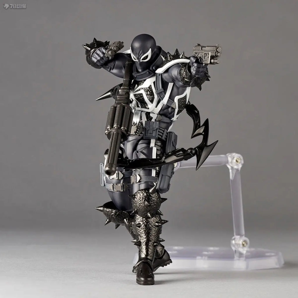 2024 Agent Venom Action Figure CT Version Kaiyodo Anime Figurine Marvel PVC Movable Collection Eugene Thompson Ko Model Toy Gfit