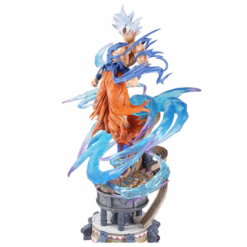 YUNQI CREATE Studio PVC GK Dragon Ball Z Son Goku Ultra Instinct Statue 50cm DBZ Anime Model Action Figure Collection Toy Figma