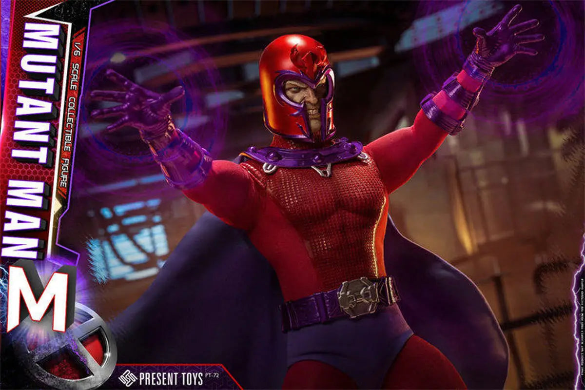 Present Toys Magneto 1/6th Scale Collectible Anime Action Figure Comic Version Mutant Man Pt-Sp72/73/74 For Adult Collectors