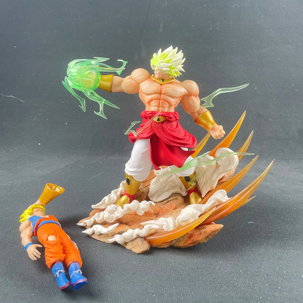 Anime Dragon Ball broly Vs Son Goku Figurine 20cm Gk Pvc Action Figures Statue Collection Model Toy Gifts