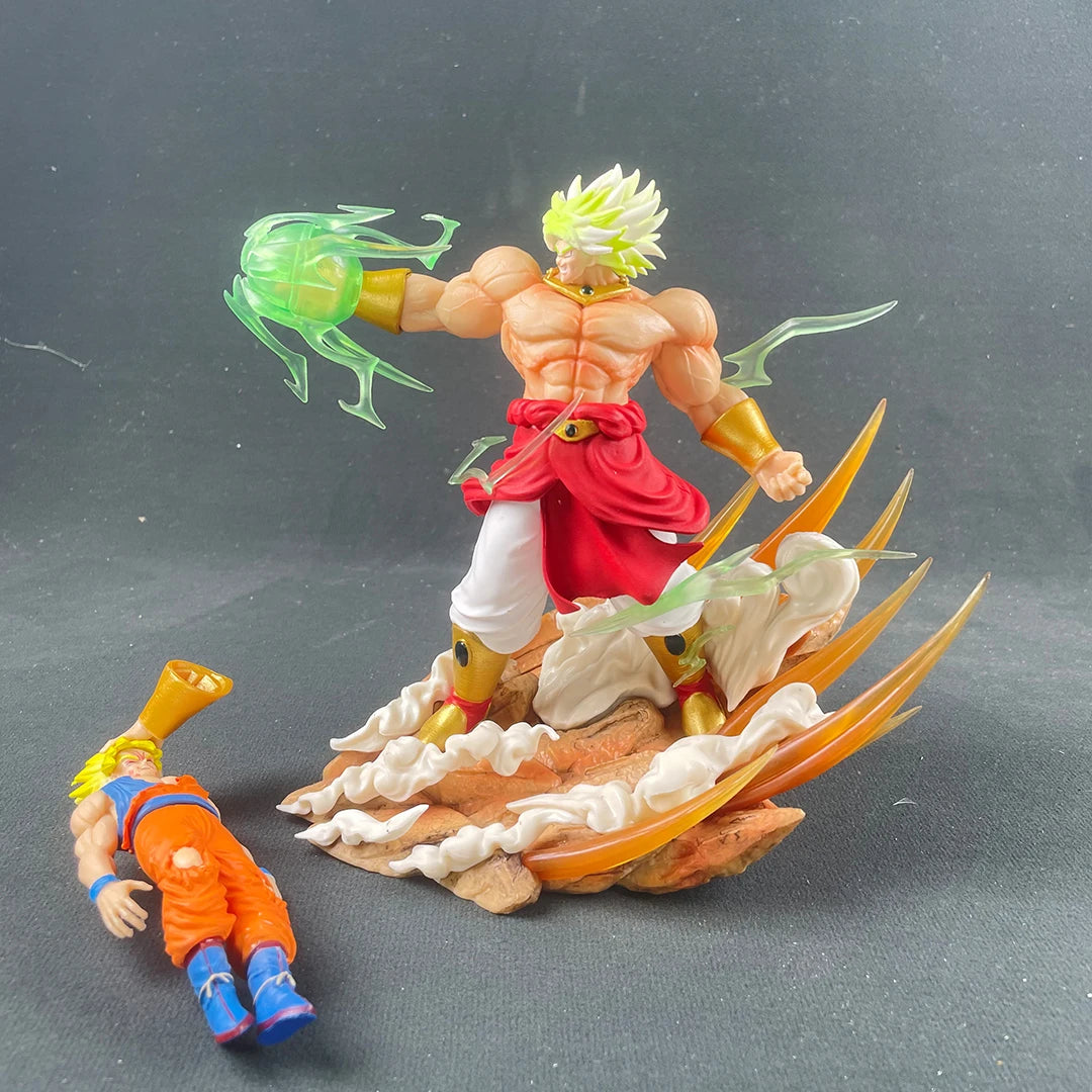 Anime Dragon Ball broly Vs Son Goku Figurine 20cm Gk Pvc Action Figures Statue Collection Model Toy Gifts